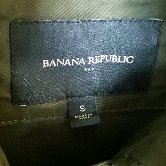 Banana Republic Factory Four Pocket Military Jacket – Mallard Green - Sz S - Picture 3 of 10